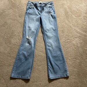 Celebrity Pink Blue Flare Wide Leg Jeans